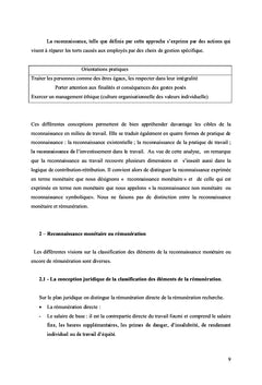 Reconnaissance non monétaire, rémunération et satisfaction du salarié