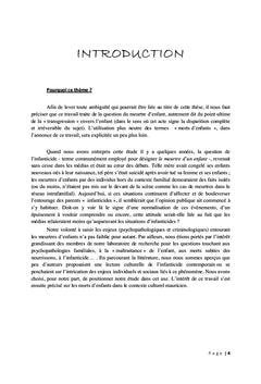 Enjeux criminologiques et psychopathologiques chez la mère meurtrière