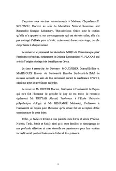 Osmose Inverse: modelisation thermodynamique et numerique