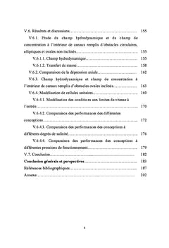 Osmose Inverse: modelisation thermodynamique et numerique