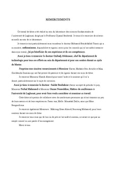 Etudes de sels metalliques A base du ligand tungstate