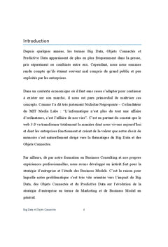 Big Data, Objets Connectés et Predictive Data
