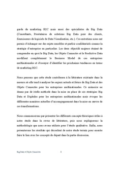 Big Data, Objets Connectés et Predictive Data