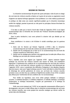 L'A.V.E.C., une approche des ONG dans la réinsertion a l'Est de la RDC