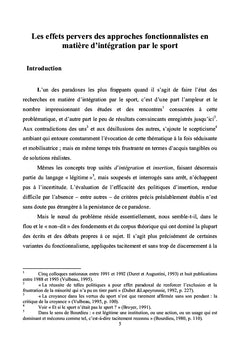 Sport et sociologie