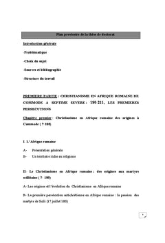 Christianisme et persécutions en Afrique romaine de Commode à Gallien