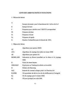 Etude et analyse de la (in)securite du reseau cellulaire