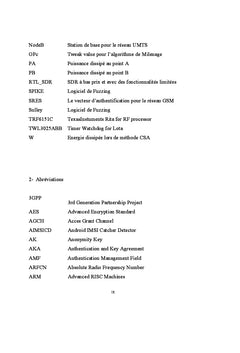 Etude et analyse de la (in)securite du reseau cellulaire