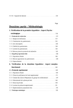 Facteurs déterminants le choix de la discipline du football
