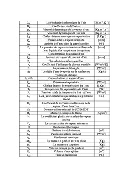 Recueil des modeles mathematiques et informatiques d'un sechage solaire