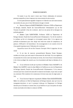 Adaptation chez les Lemuriens, quelques annees après translocation
