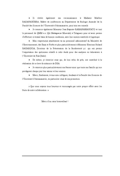 Adaptation chez les Lemuriens, quelques annees après translocation