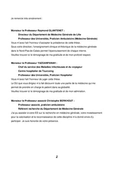 Prise en charge des migrants en médecine générale