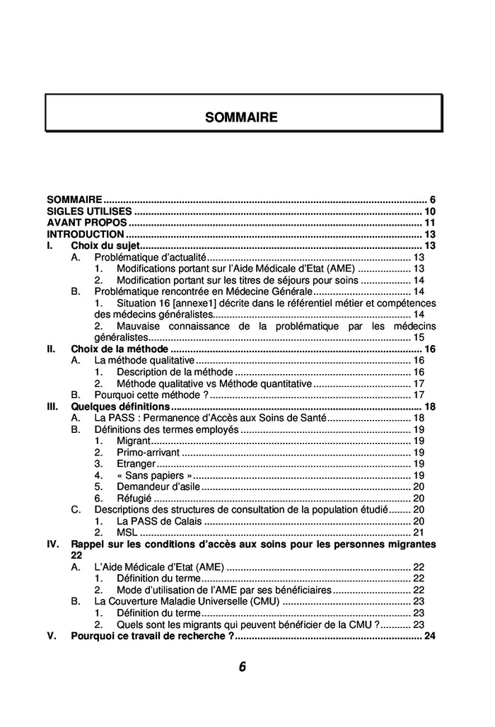 Prise en charge des migrants en médecine générale