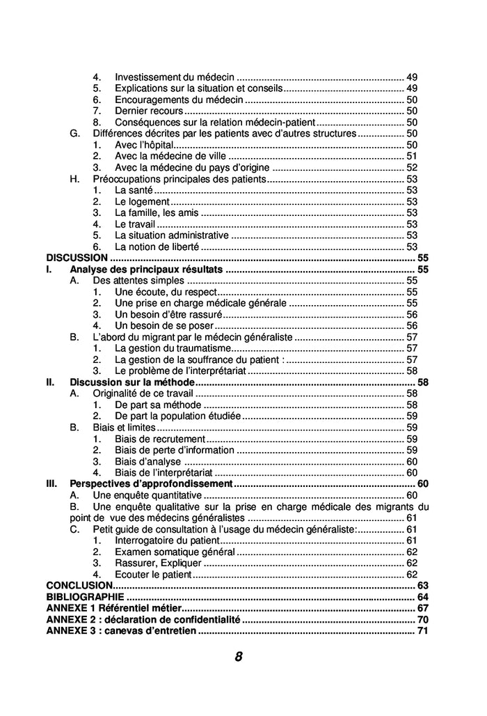 Prise en charge des migrants en médecine générale