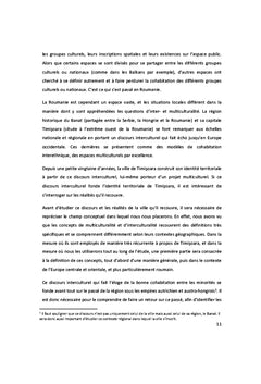 De l'interculturalite au multiculturalisme A Timi?oara