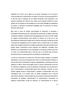 De l'interculturalite au multiculturalisme A Timi?oara