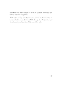 De l'interculturalite au multiculturalisme A Timi?oara
