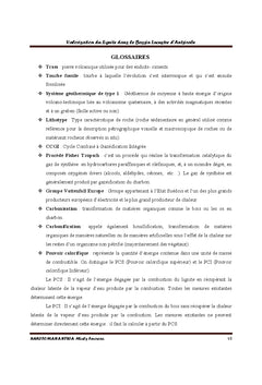 Valorisation du lignite dans le bassin d'Antsirabe