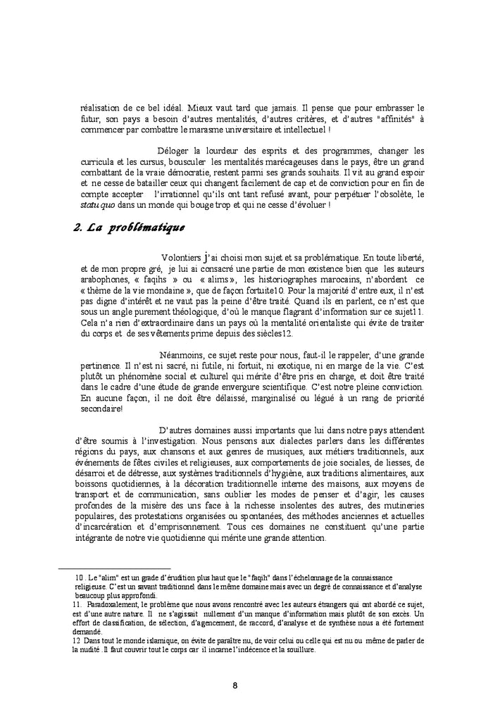 Le Costume traditionnel marocain