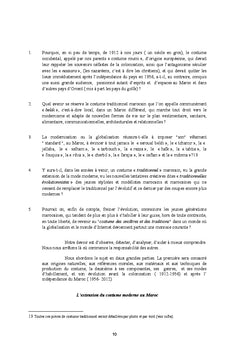 Le Costume traditionnel marocain