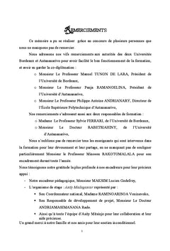 Cohabitation conservation- developpement dans une aire protegee cat.V