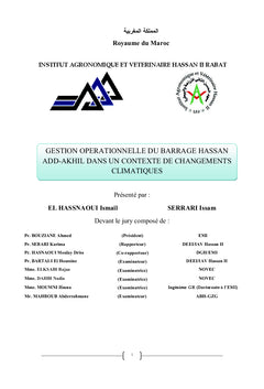 Gestion operationnelle du barrage HASSAN ADD-AKHIL