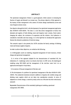 Gestion operationnelle du barrage HASSAN ADD-AKHIL