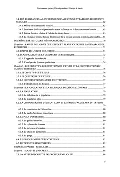 Decrochage scolaire - Strategies de reussite en environnement precaire