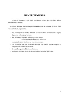 Contribution des investissements miniers dans l'economie Malagasy