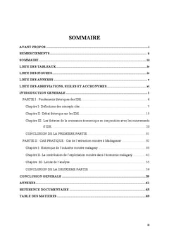 Contribution des investissements miniers dans l'economie Malagasy