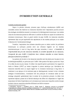 Contribution des investissements miniers dans l'economie Malagasy