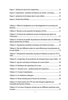 Etude technico economique d'exploitations bananieres au Gharb/Maroc