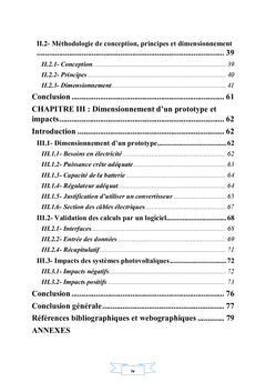 Conception, dimensionnement d'un systeme photovoltaïque autonome