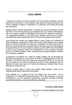 Gestion des ressources humaines A à Z