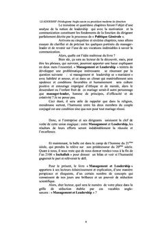 Management et leadership