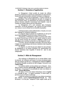 Management et leadership