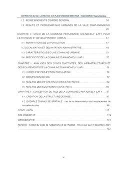 Contribution du SIG A la creation d'un Plan d'Urbanisme Directeur