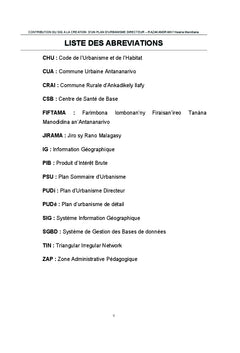 Contribution du SIG A la creation d'un Plan d'Urbanisme Directeur