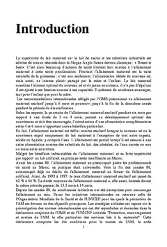L'allaitement maternel et ses pratiques
