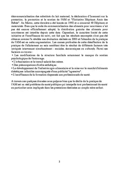 L'allaitement maternel et ses pratiques