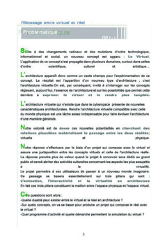 Métissage entre réel et virtuel en architecture