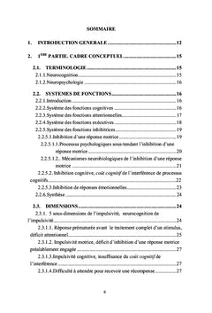 Neurocognition de l'impulsivité et des stratégies de prise de décision