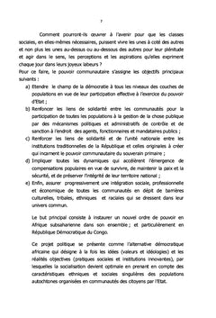 Démocratie communautaire comme alternative africaine, pacte social en RD Congo