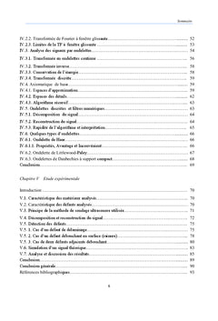 Evaluation acoustique des profondeurs des defauts dans les materiaux