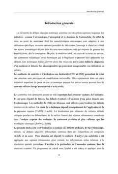 Evaluation acoustique des profondeurs des defauts dans les materiaux
