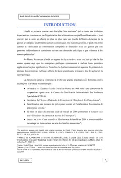 Audit social : Outil d'optimisation de la GRH Cas de CHU IBN ROCH