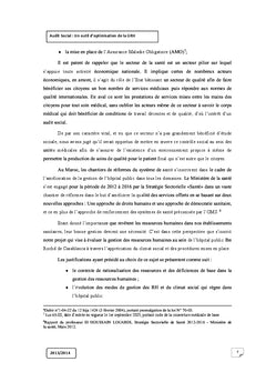 Audit social : Outil d'optimisation de la GRH Cas de CHU IBN ROCH