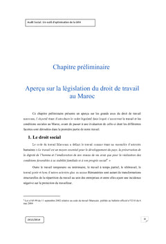 Audit social : Outil d'optimisation de la GRH Cas de CHU IBN ROCH