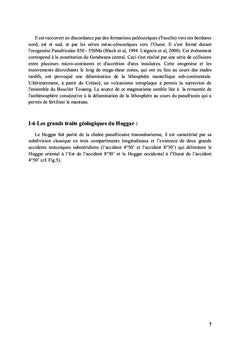 Etude geologique et mineralogique du gisement aurifere de Tirek: Hoggar